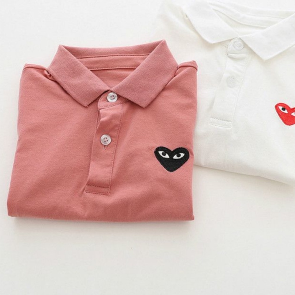 Kids Pink Comme des Garçons inspired Polo Shirt lola + boys size 4/5 garçons